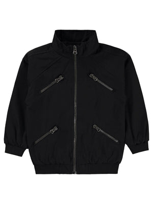 Civil Boys Fermuarlı Cepli 6-9 Yaş Ceket - Siyah