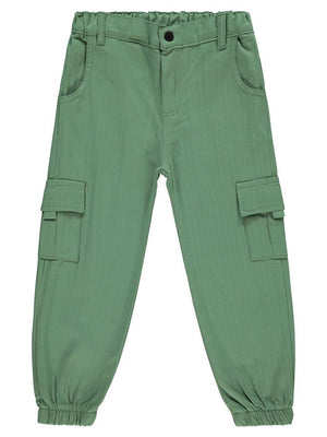 Civil Boys Gabardin Cepli 6-9 Yaş Pantolon - Haki