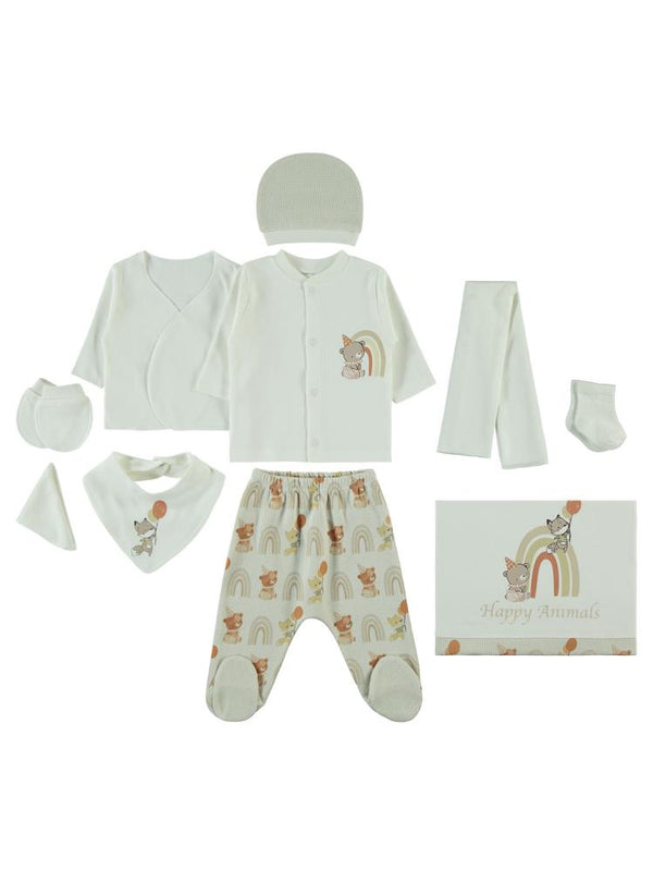 Civil Baby Erkek Bebek Zıbın Setleri 0-1 Ay - Bej