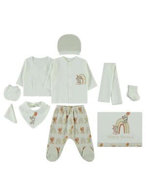Civil Baby Erkek Bebek Zıbın Setleri 0-1 Ay - Bej