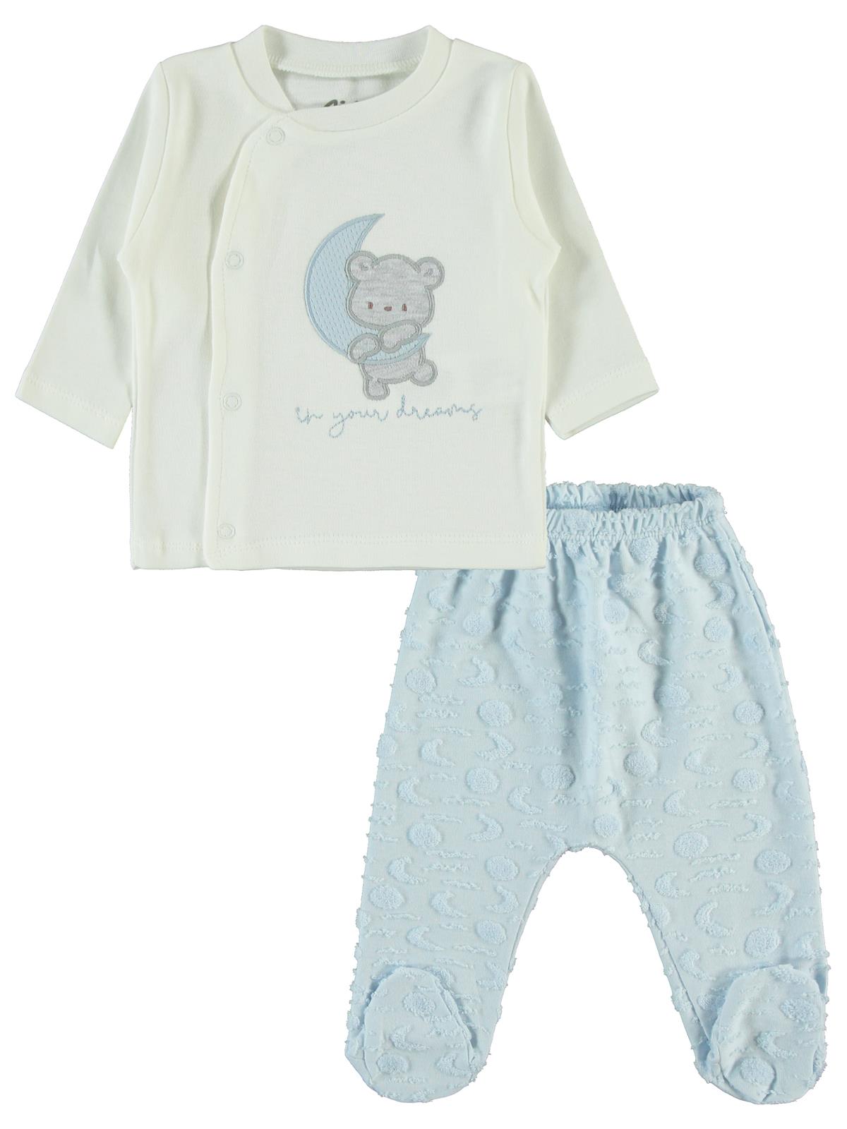 Civil Baby Erkek Bebek 10'lu Zıbın Takımı 0-1 Ay  - Mavi