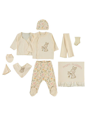 Civil Baby Kız Bebek Zıbın Setleri 0-1 Ay - Kahverengi