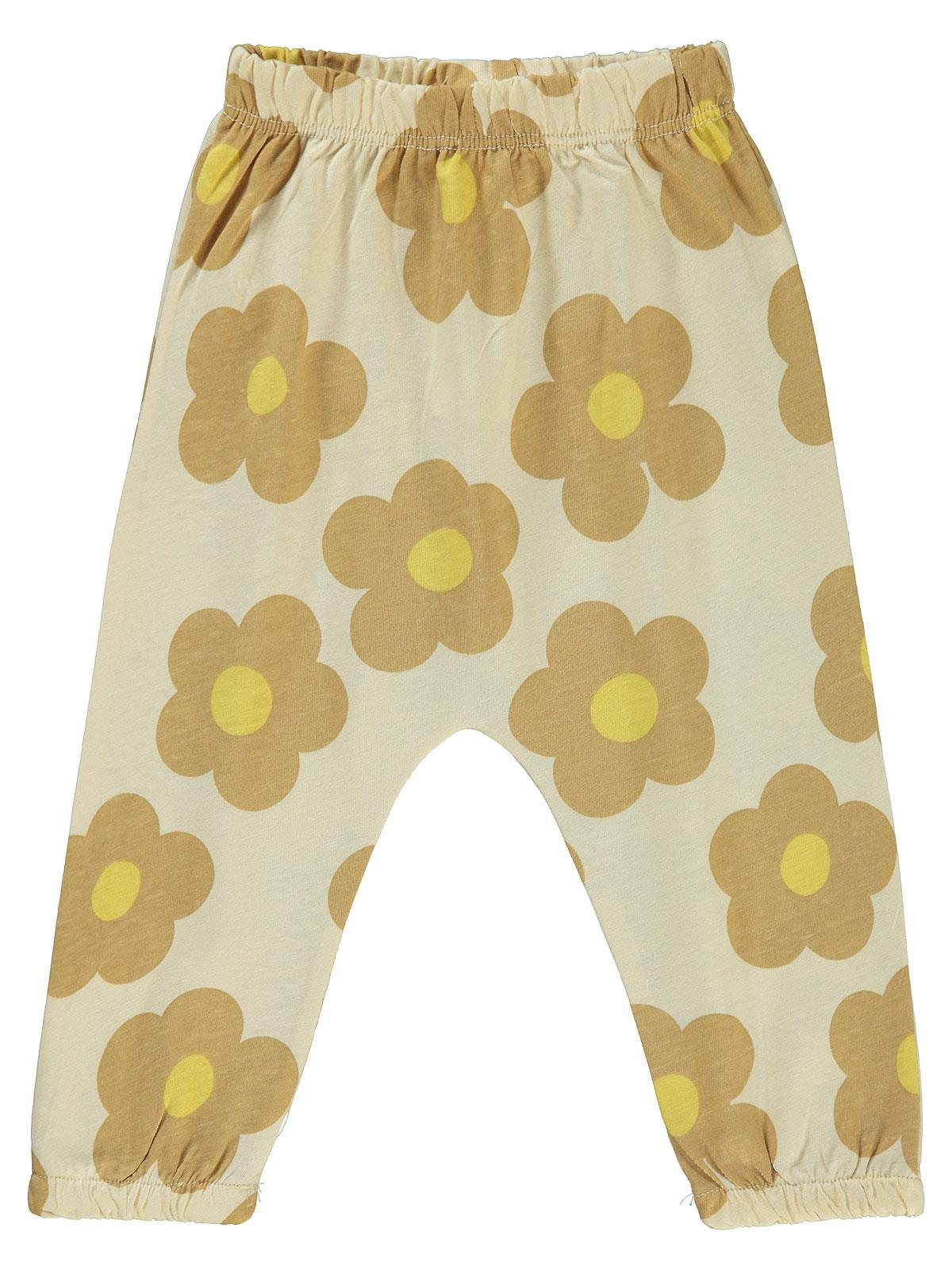 Civil Baby Big Daisy Empirme 6-18 Ay Eşofman Altı - Bej