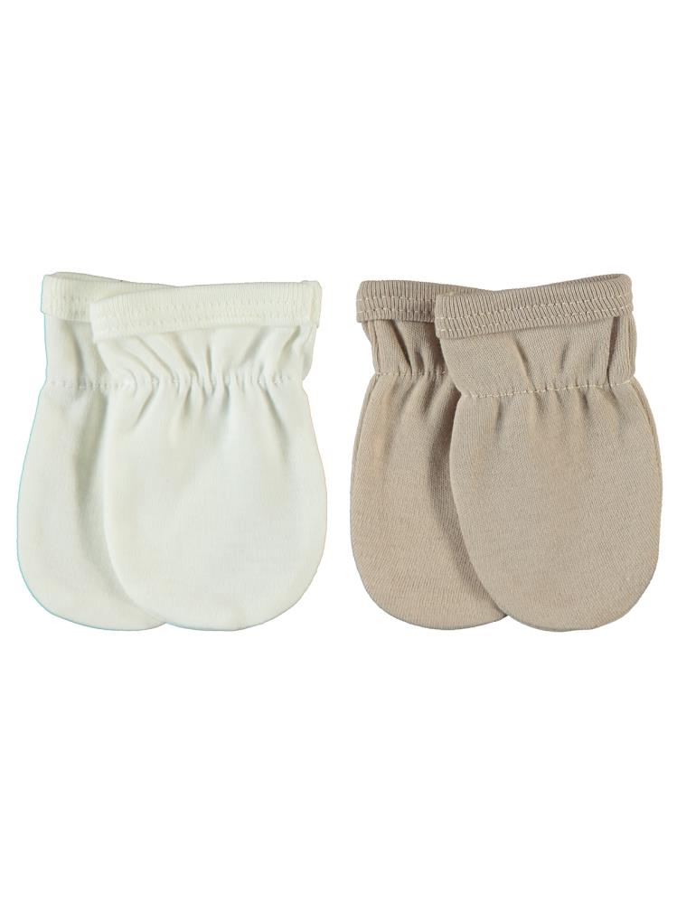 Civil Baby Düz 2 Li Eldiven - Bej