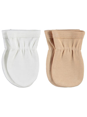 Civil Baby Düz 2 Li Eldiven - Pudra