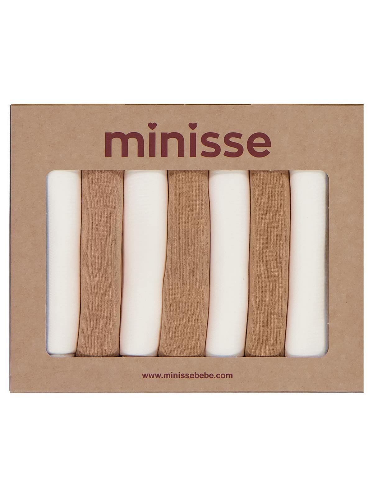 Civil Baby Düz 7 Li Ağız Mendili - Bej