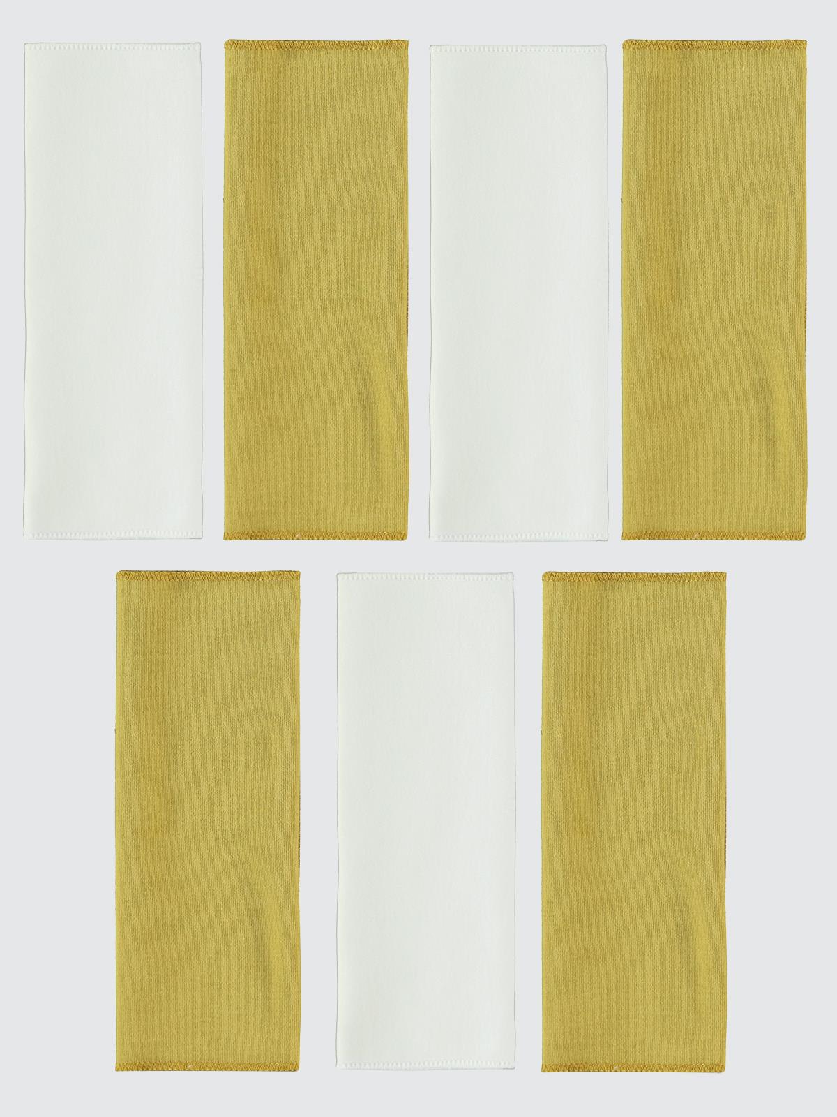 Civil Baby Düz 7 Li Ağız Mendili - Hardal