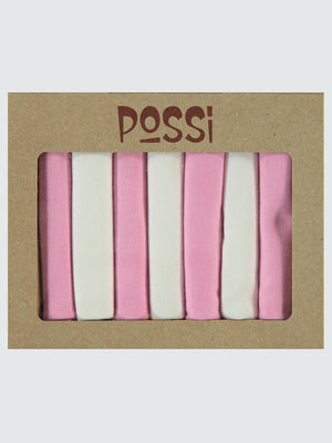 Civil Baby Düz 7 Li Ağız Mendili - Pembe