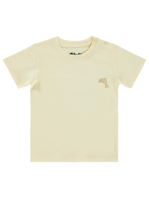 Civil Baby Nakışlı 6-18 Ay Tişört - Bej