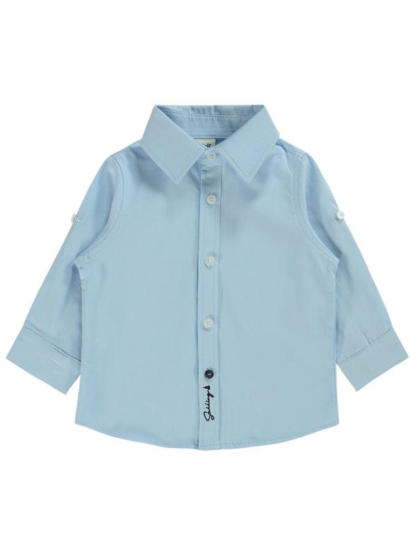 Civil Baby Klasik 6-18 Ay Gömlek - Mavi