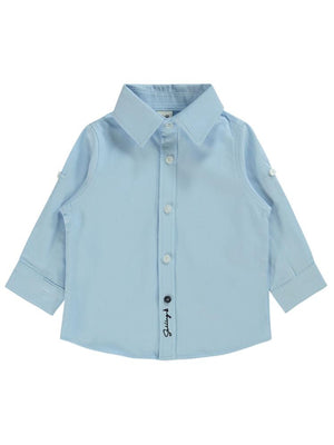 Civil Baby Klasik 6-18 Ay Gömlek - Mavi