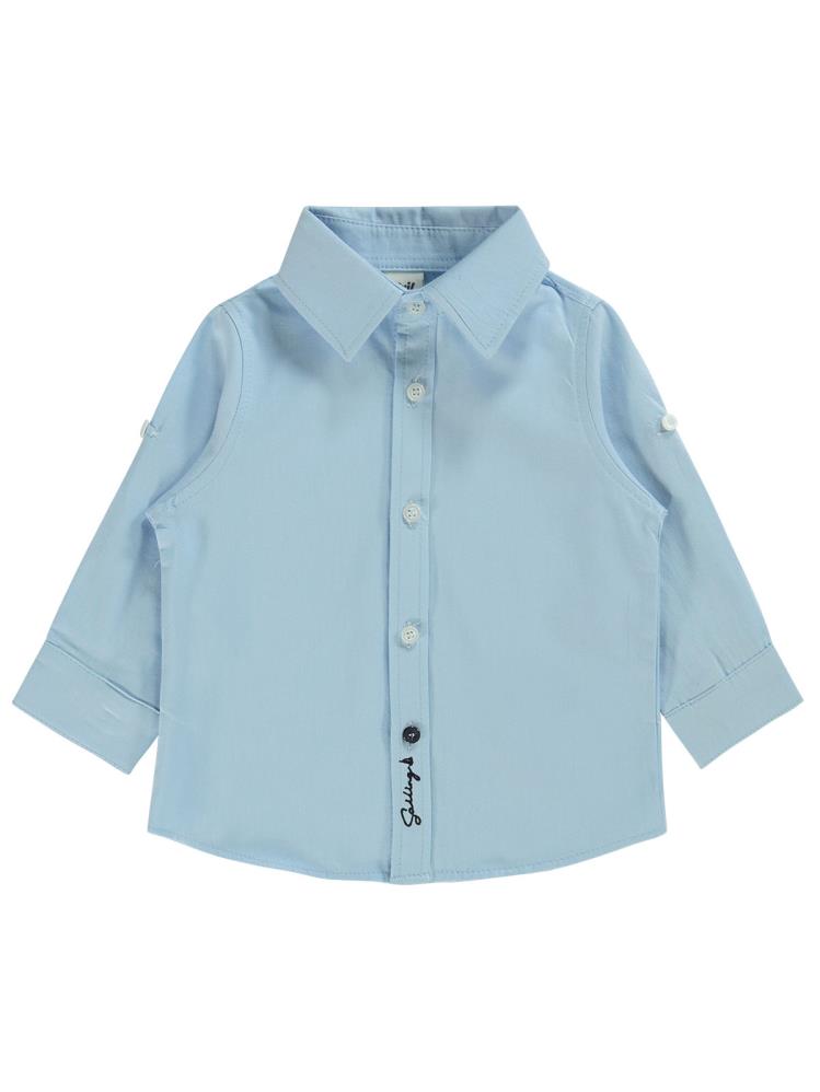 Civil Baby Klasik 6-18 Ay Gömlek - Mavi