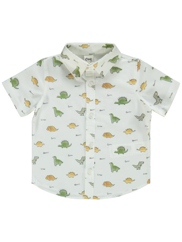 Civil Baby Dinozor Baskılı 6-18 Ay Takım - Haki