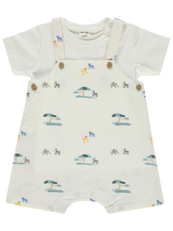 Civil Baby Ağaç Baskılı 6-18 Ay Slopet - Beyaz