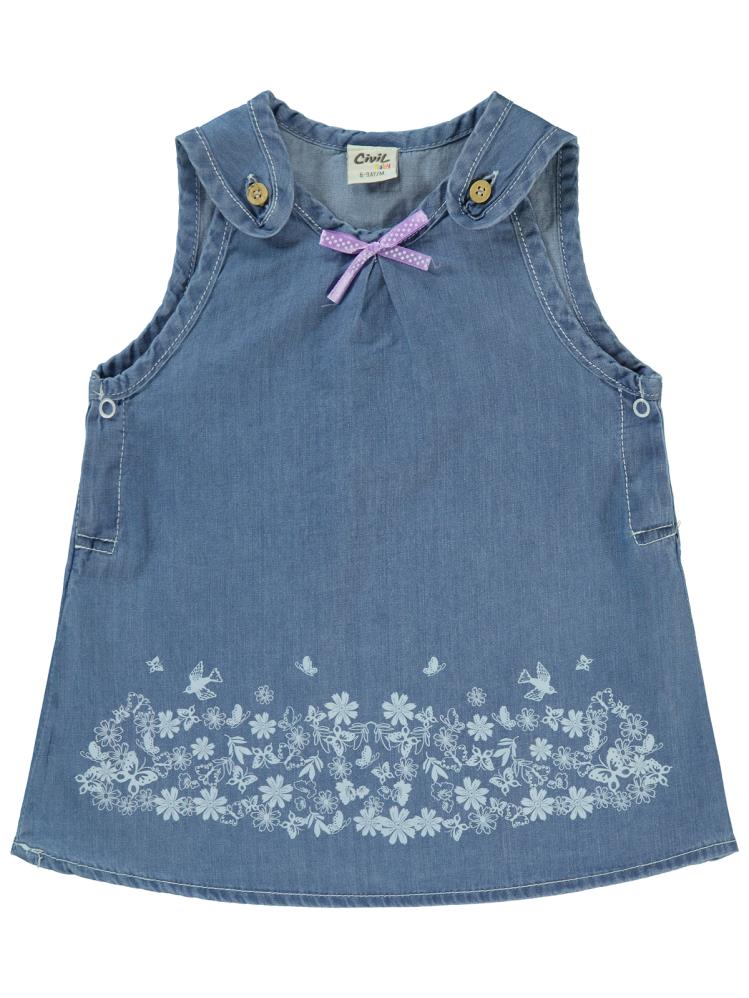 Civil Baby Kot 6-18 Ay Jile ve Elbise - Mavi