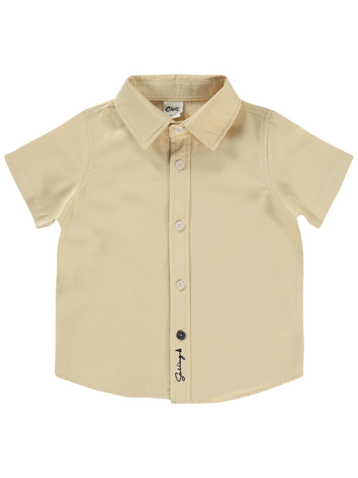 Civil Baby Klasik 6-18 Ay Gömlek - Kahverengi