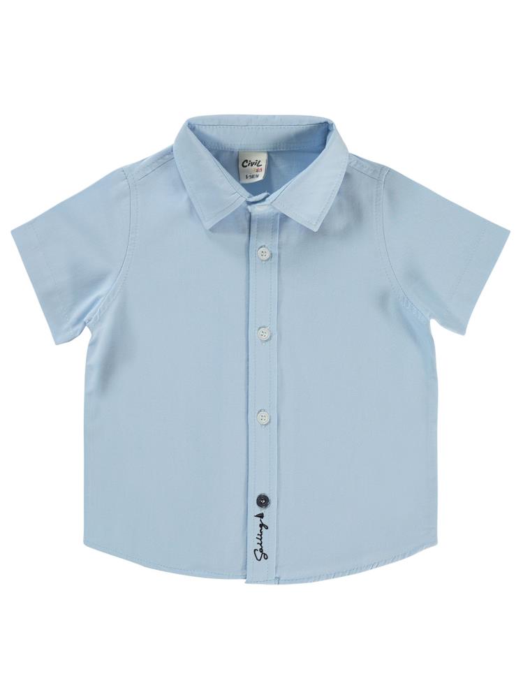 Civil Baby Klasik 6-18 Ay Gömlek - Mavi