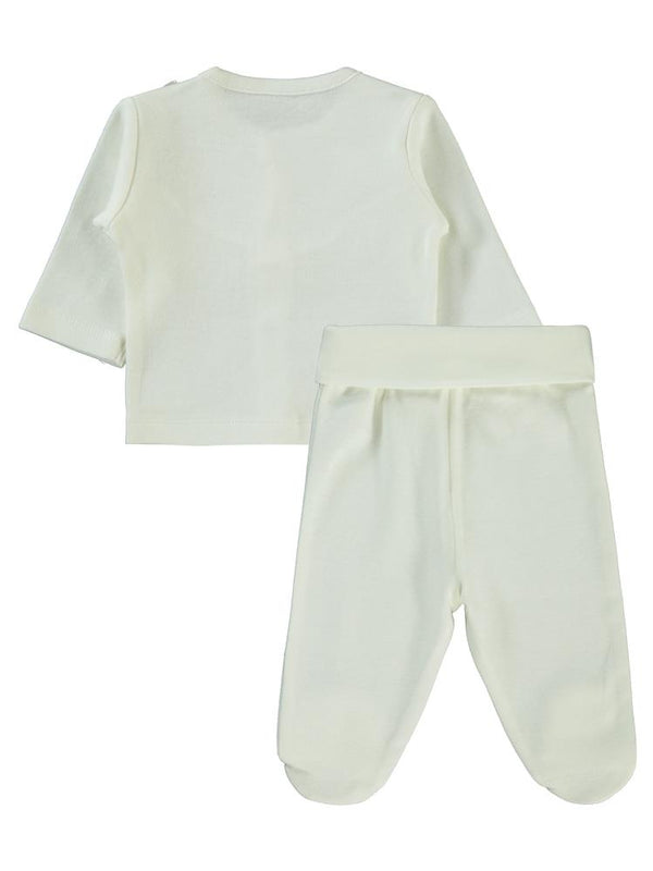 Pierre Cardin 0-3 Ay Pijama Takımı - Ekru