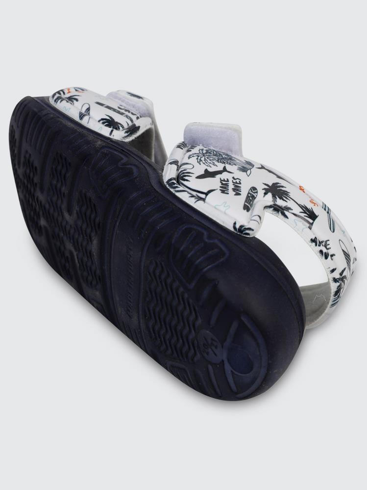 Civil Boys Palmiye Baskılı 20-24 Numara Sandalet - Beyaz