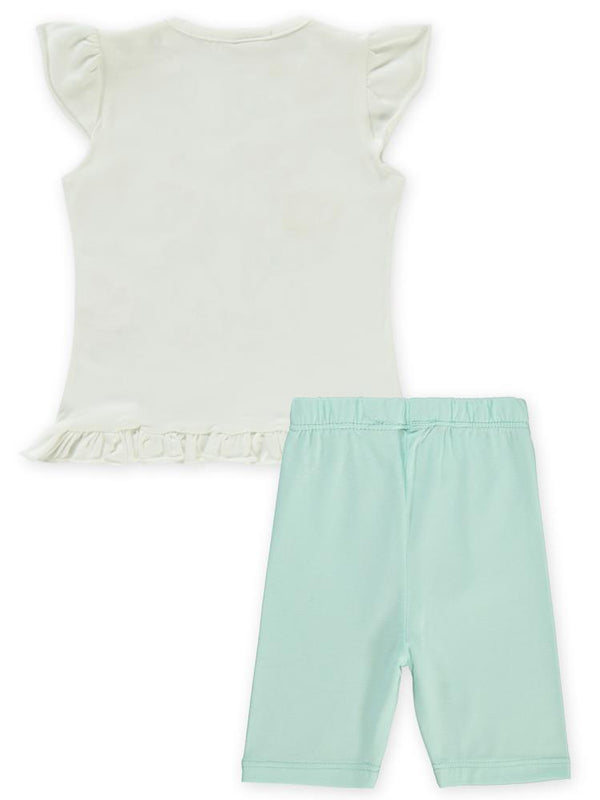 Civil Baby Çiçek Nakışlı 6-18 Ay Takım - Ekru