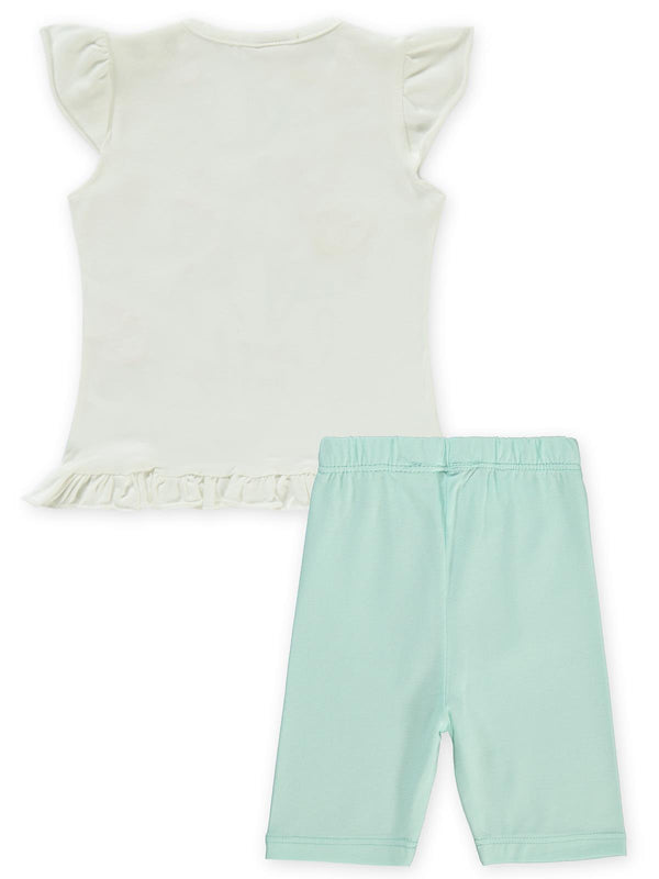 Civil Baby Çiçek Nakışlı 6-18 Ay Takım - Ekru