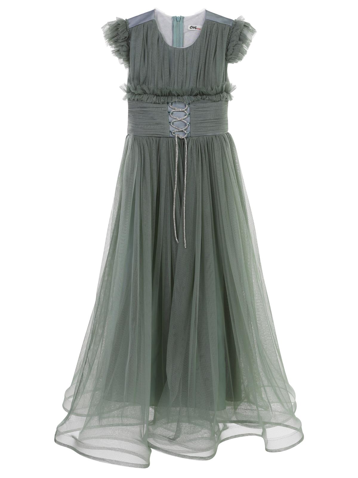 Civil Girls Bağcıklı 6-14 Yaş Abiye - Yeşil