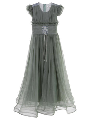 Civil Girls Bağcıklı 6-14 Yaş Abiye - Yeşil