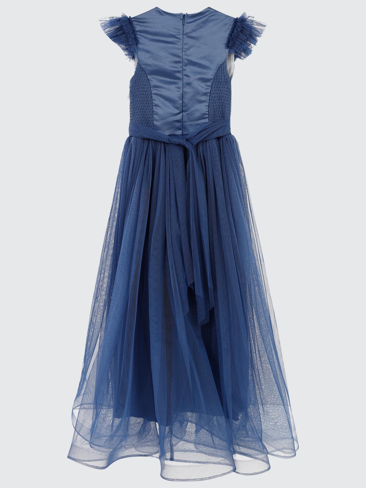 Civil Girls Bağcıklı 6-14 Yaş Abiye - Mavi