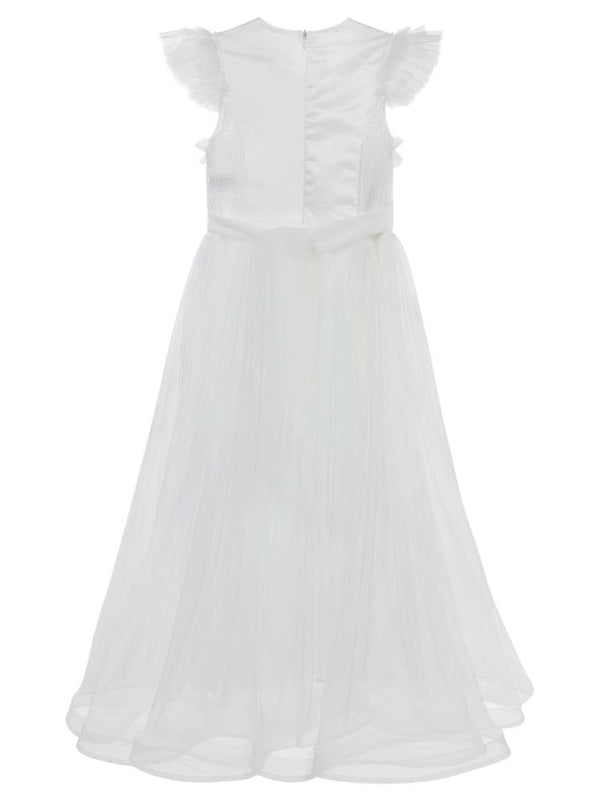 Civil Girls Bağcıklı 6-14 Yaş Abiye - Beyaz