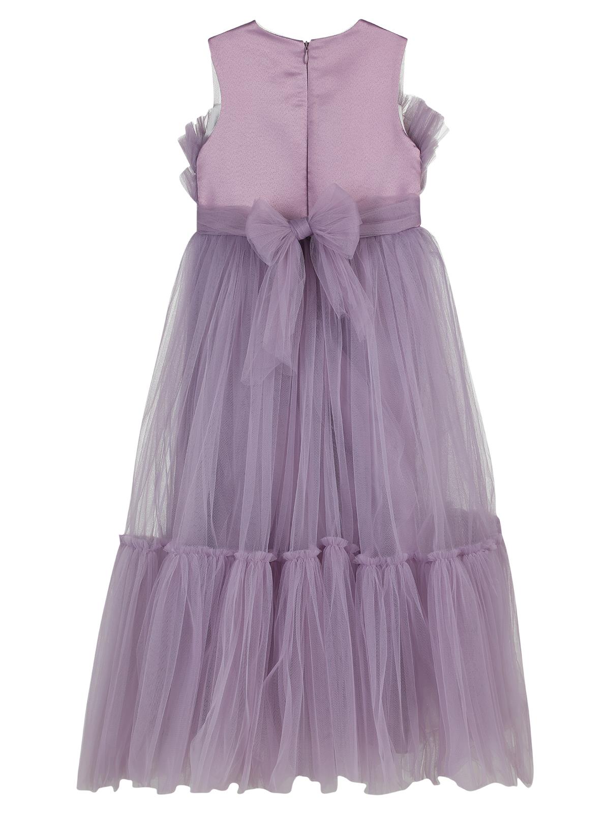 Civil Girls Gümüş Tokalı 6-9 Yaş Abiye - Lila