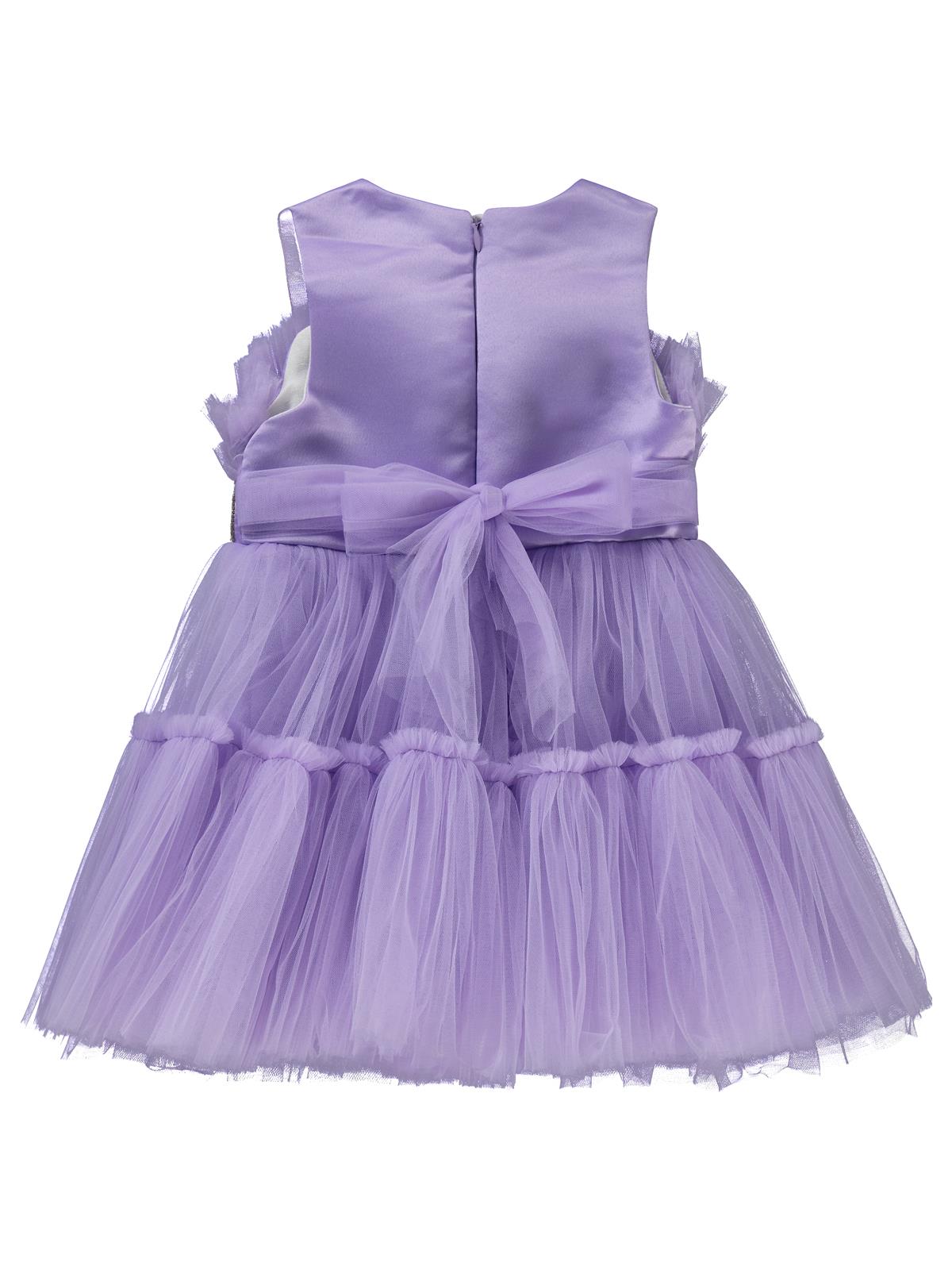 Civil Girls Gümüş Tokalı 2-5 Yaş Abiye - Lila