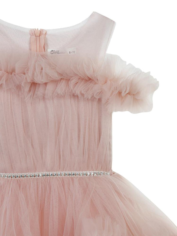 Civil Girls Kuyruklu 6-14 Yaş Abiye - Pembe