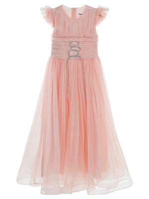 Civil Girls Bağcıklı 6-14 Yaş Abiye - Pudra