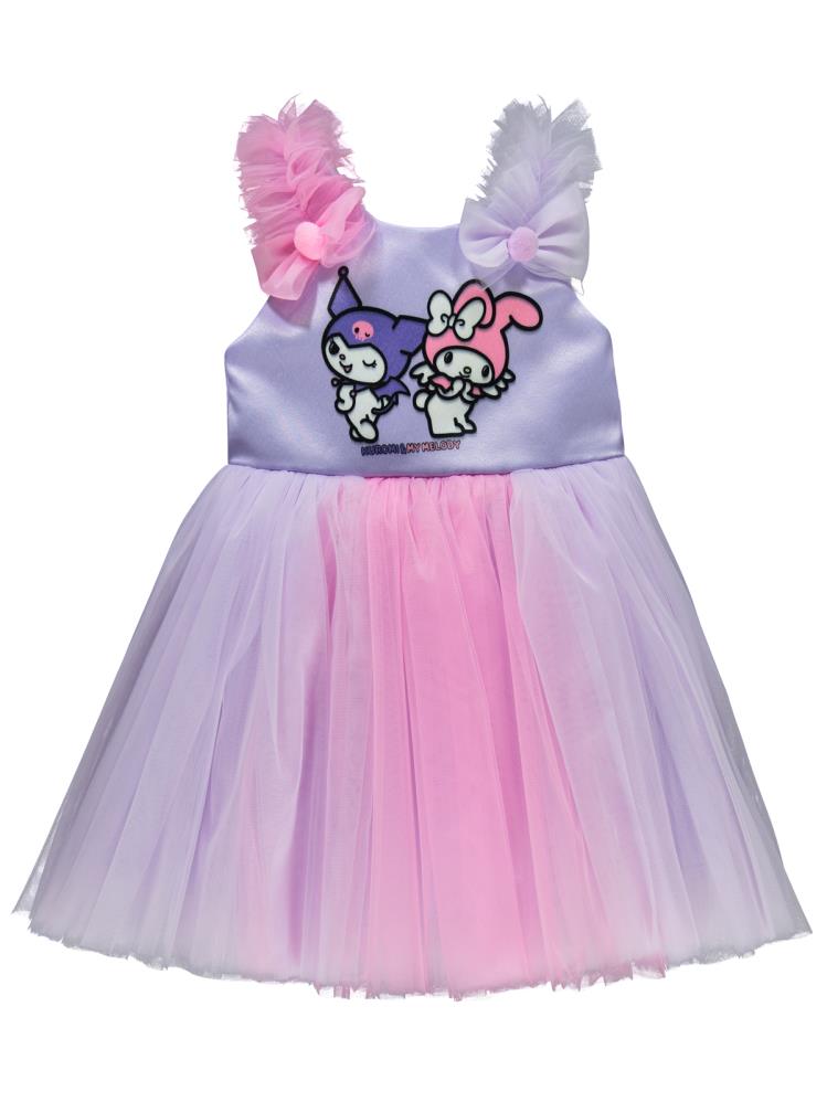 Kuromi 2-5 Yaş Abiye - Lila