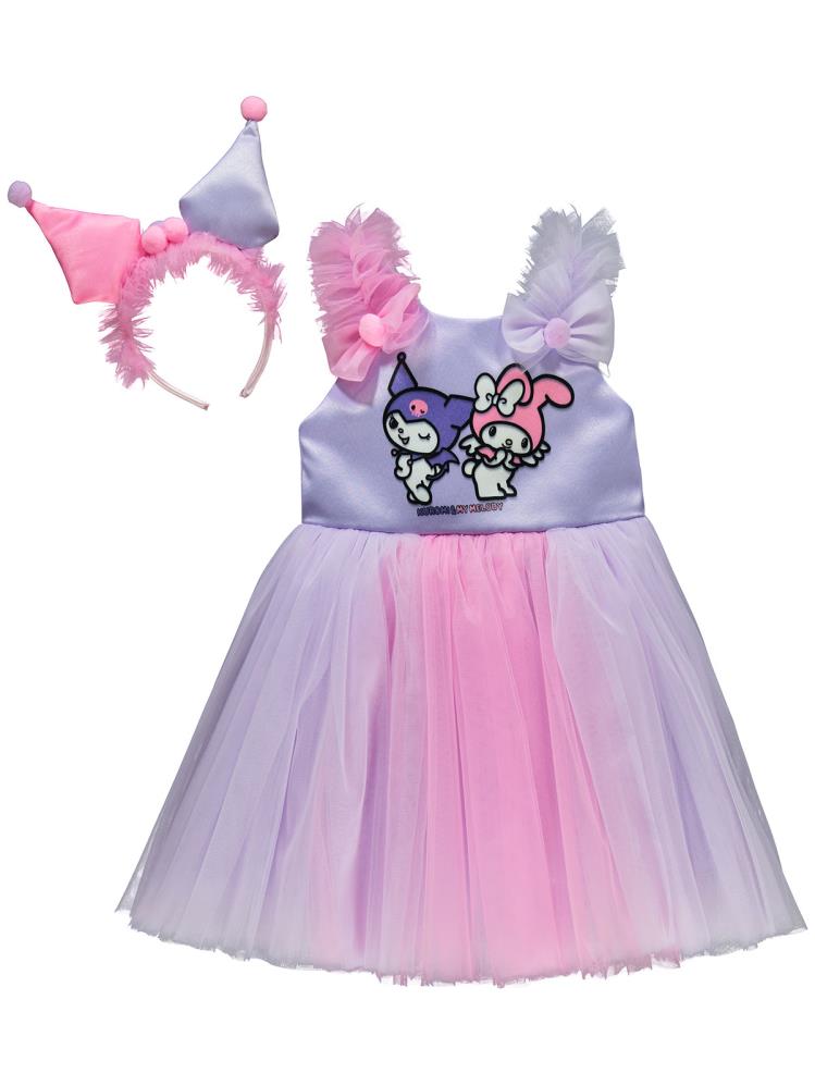 Kuromi 2-5 Yaş Abiye - Lila