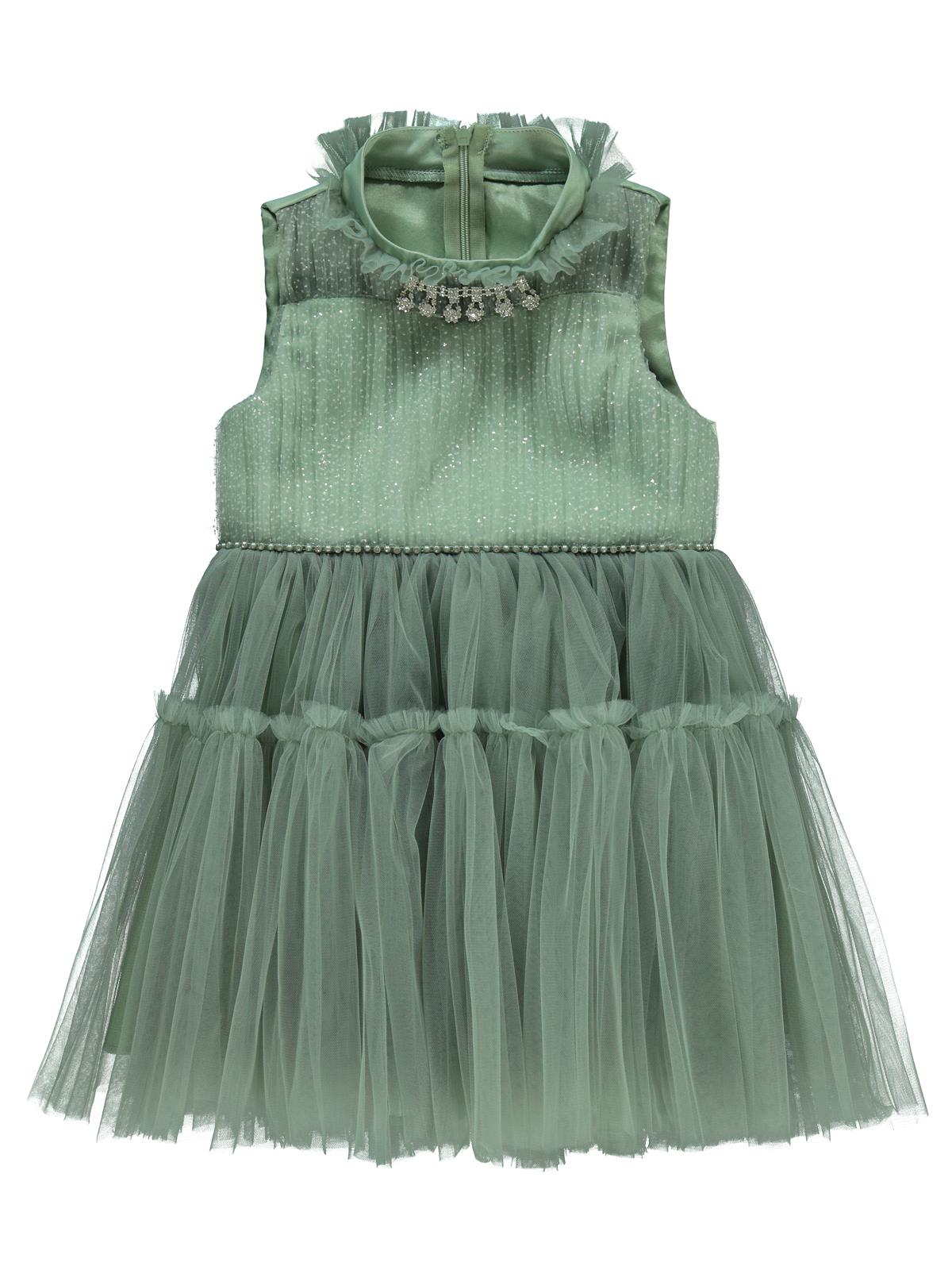 Civil Girls Piliseli 2-5 Yaş Abiye - Yeşil