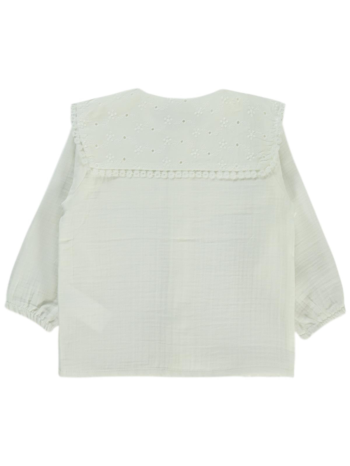 Civil Baby Dantel Yaka 6-18 Ay Gömlek - Ekru