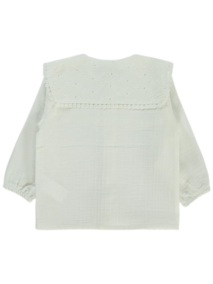 Civil Baby Dantel Yaka 6-18 Ay Gömlek - Ekru