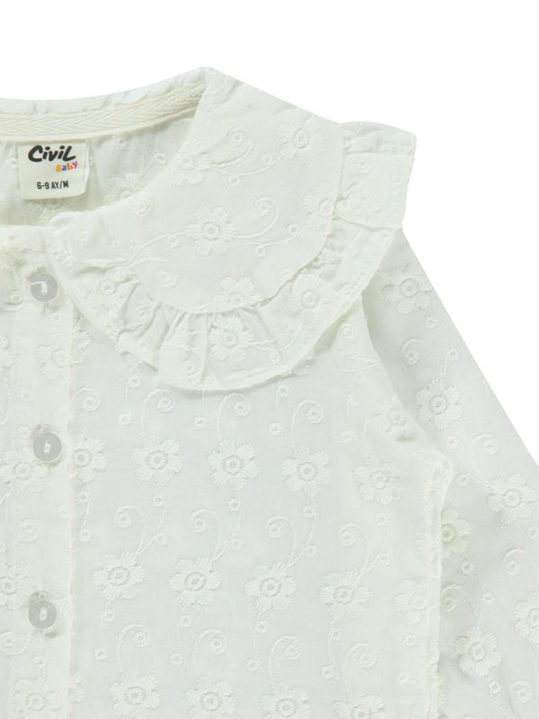 Civil Baby Bebe Yaka 6-18 Ay Gömlek - Beyaz