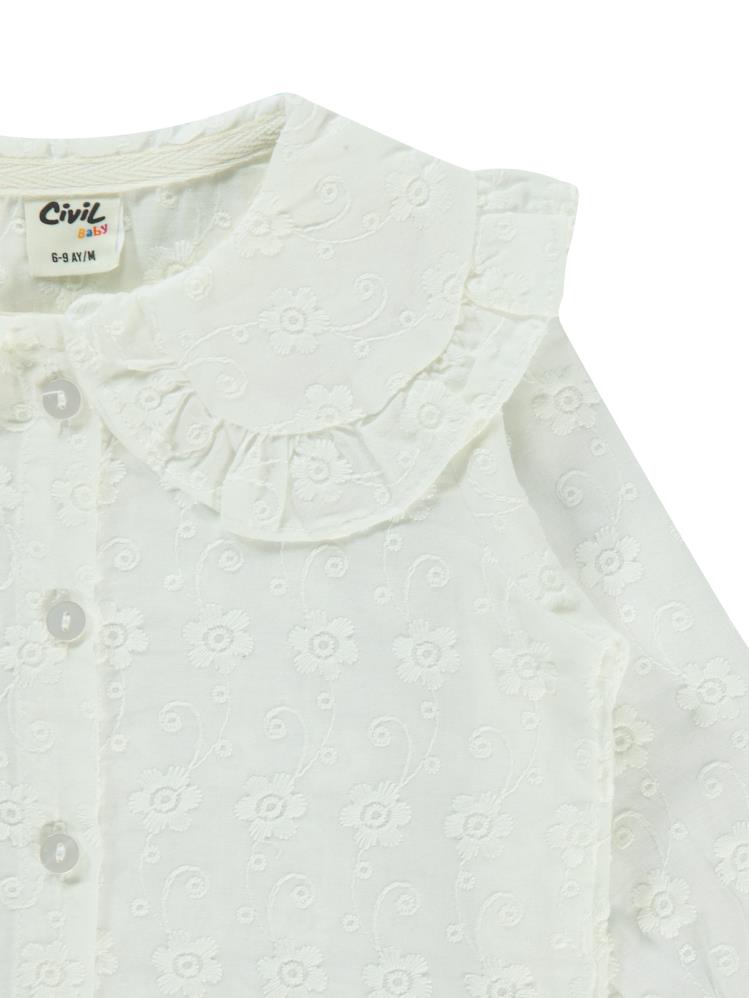 Civil Baby Bebe Yaka 6-18 Ay Gömlek - Beyaz