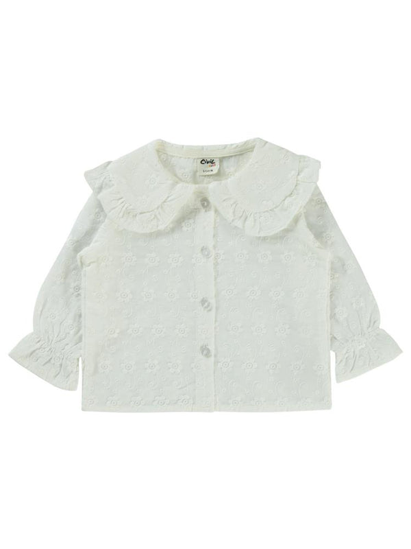 Civil Baby Bebe Yaka 6-18 Ay Gömlek - Beyaz