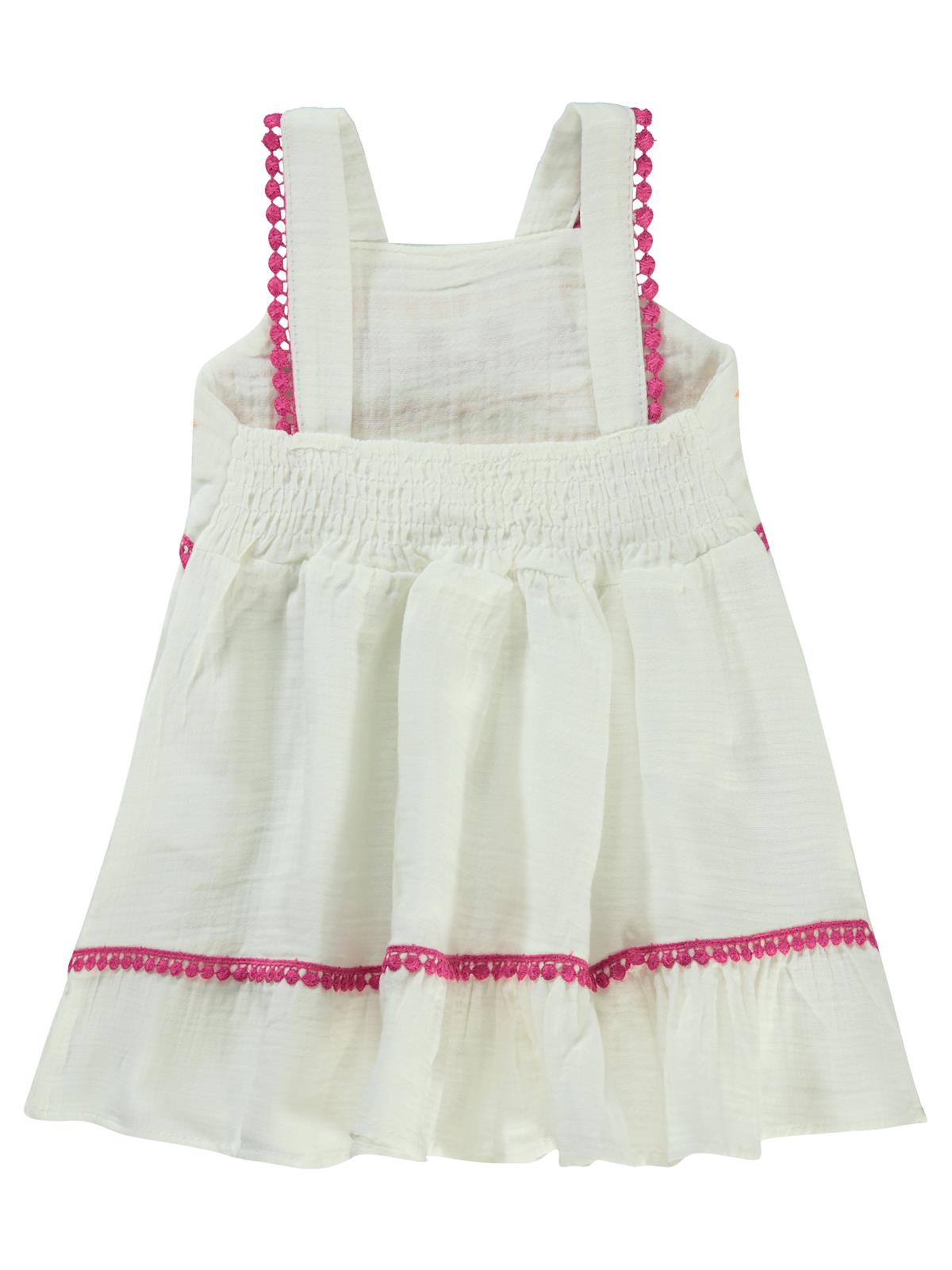 Civil Baby Nakışlı 6-18 Ay Elbise - Ekru