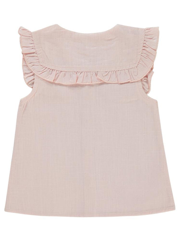 Civil Baby Çiçek Nakışlı 6-18 Ay Gömlek - Pudra