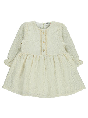 Civil Baby Dantel 6-18 Ay Elbise - Ekru
