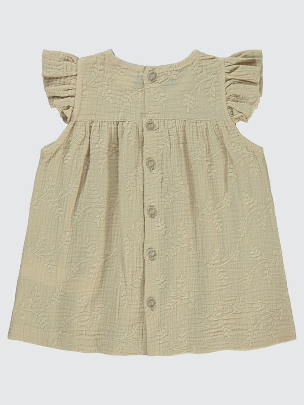 Civil Baby Müslin 6-18 Ay Elbise - Kahverengi