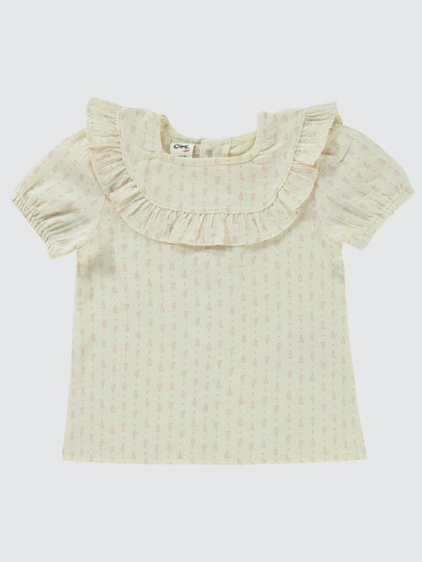 Civil Baby Çıtır Desen Empirme 6-18 Ay Takım - Ekru