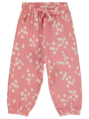 Civil Baby Çiçek Desenli 6-18 Ay Pantolon - Pembe