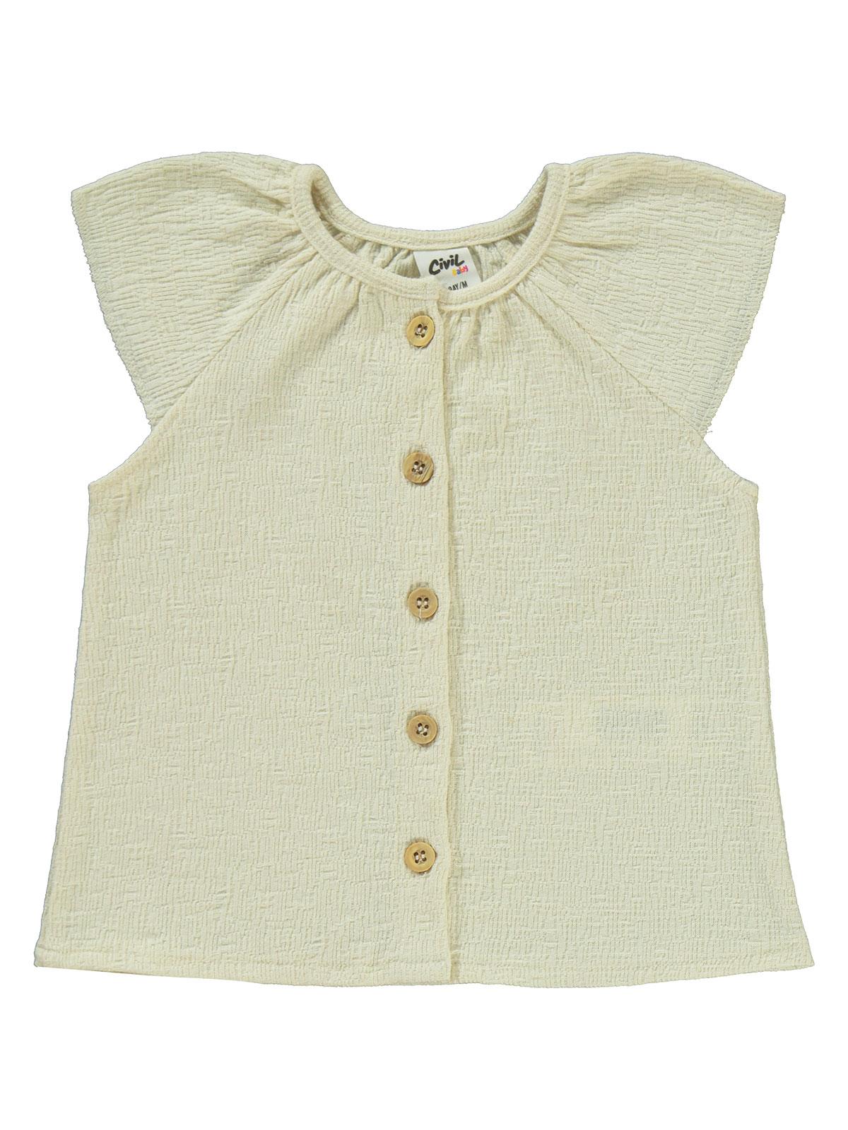 Civil Baby Sıfır Kol 6-18 Ay Takım - Ekru