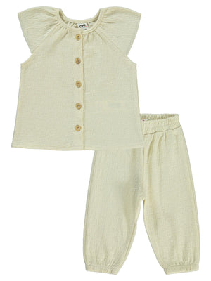 Civil Baby Sıfır Kol 6-18 Ay Takım - Ekru