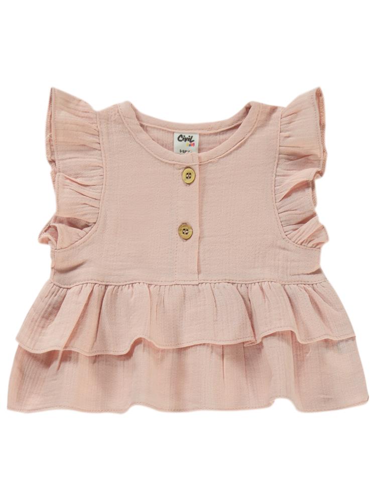 Civil Baby Müslin 6-18 Ay Takım - Pembe